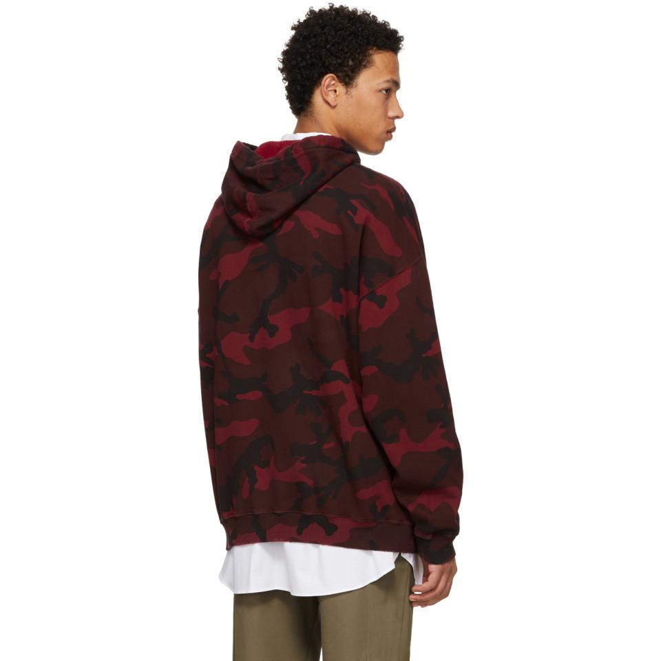 red camo sweater