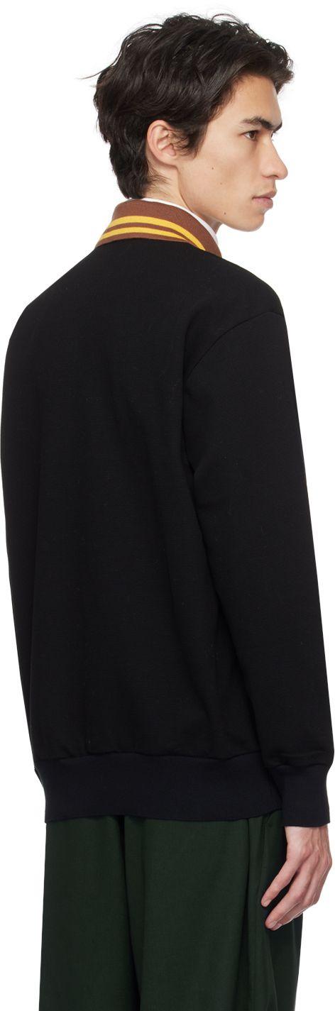 Kolor Black Asymmetric Polo for Men | Lyst