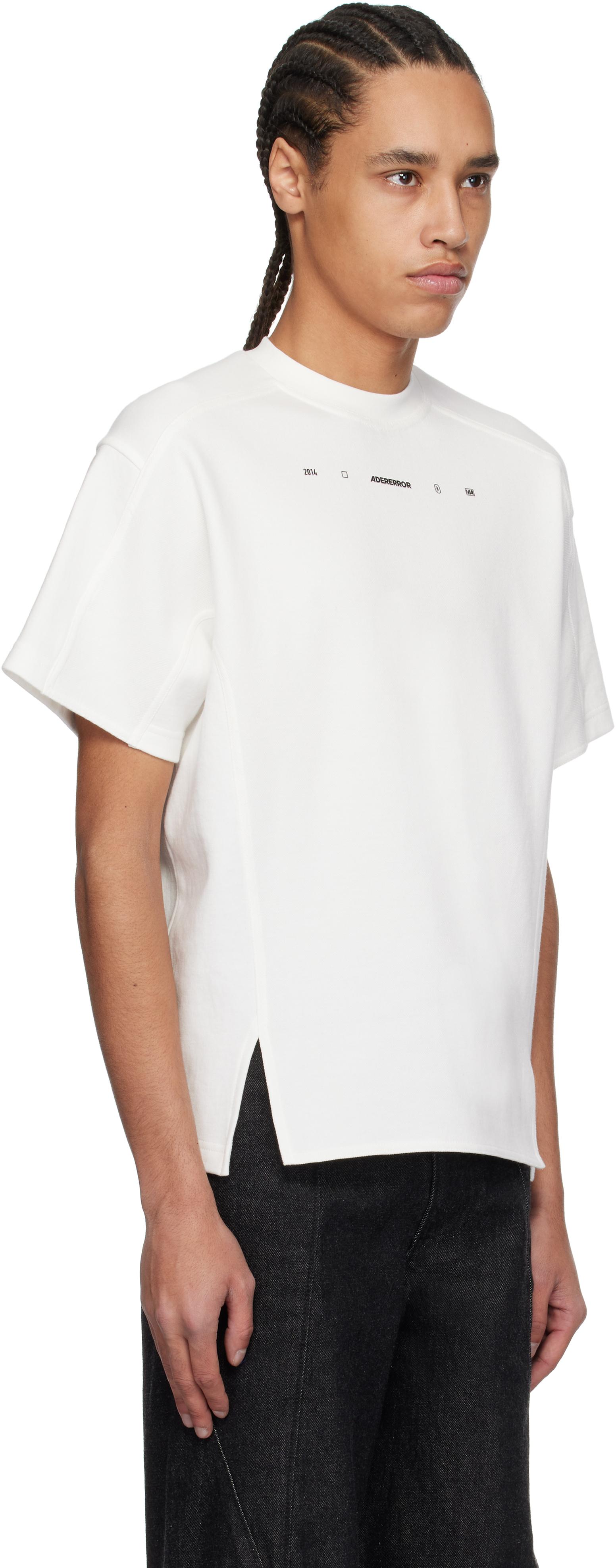 ADERERROR Edca Product. 52 Off white Tシャツ ADER error Off-White Cotton T-Shirt ADER error