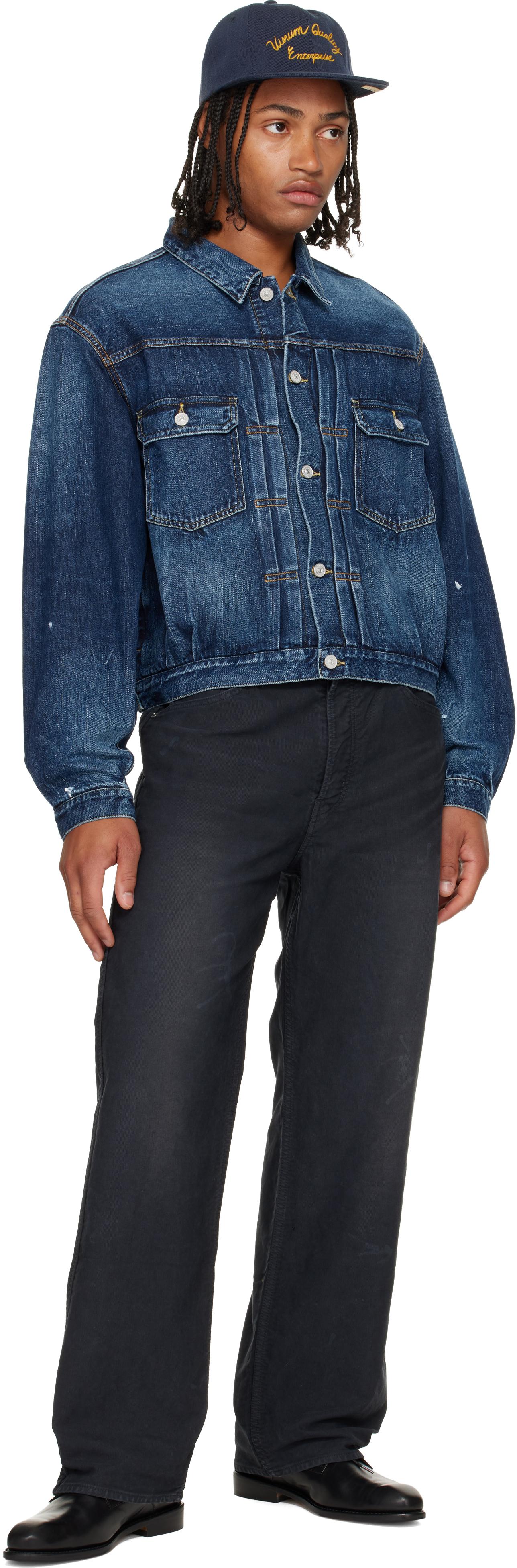 Visvim Fluxus 01 Wide G.Cords Trousers in Blue for Men | Lyst