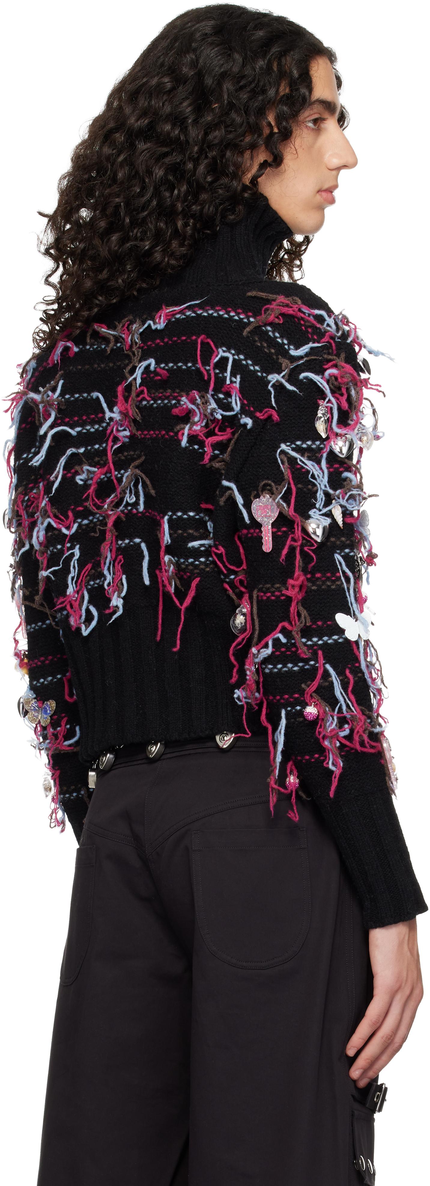 Chopova Lowena Washed Up Cardigan in Black for Men | Lyst