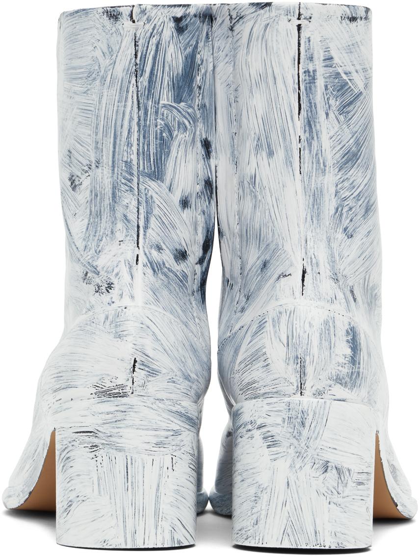 Maison Margiela メンズ ブルー ホワイト Tabi Bianchetto