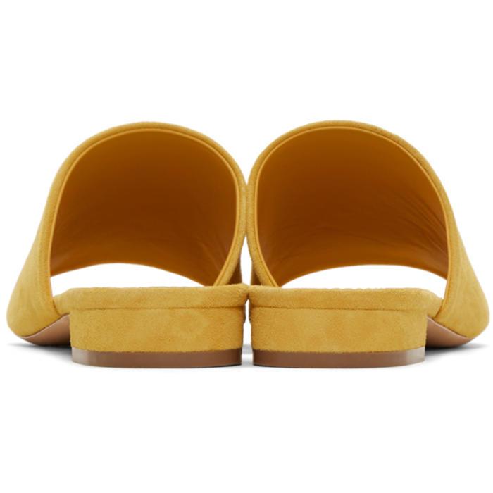 yellow mules flat