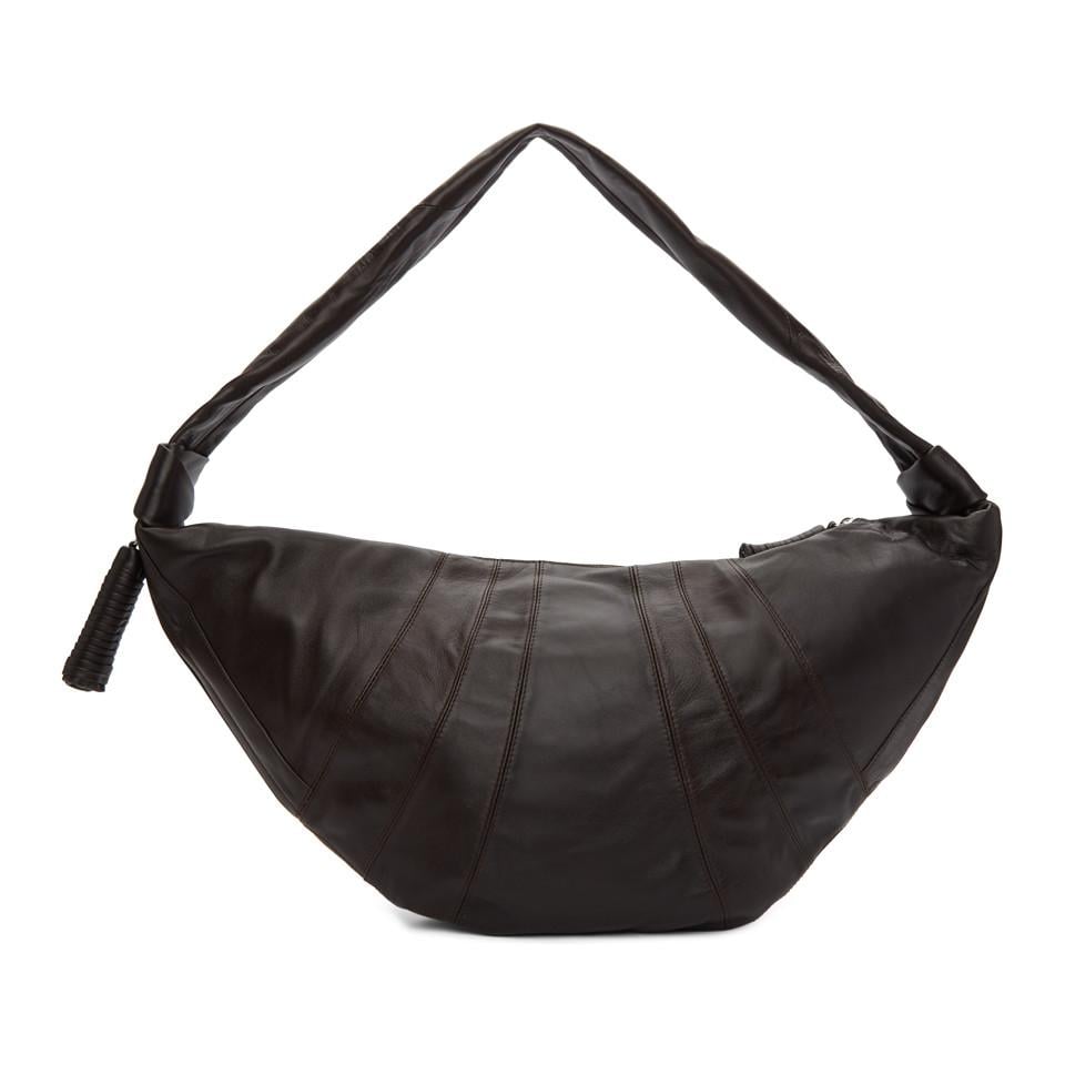 Lemaire Brown Large Croissant Bag in Black - Lyst