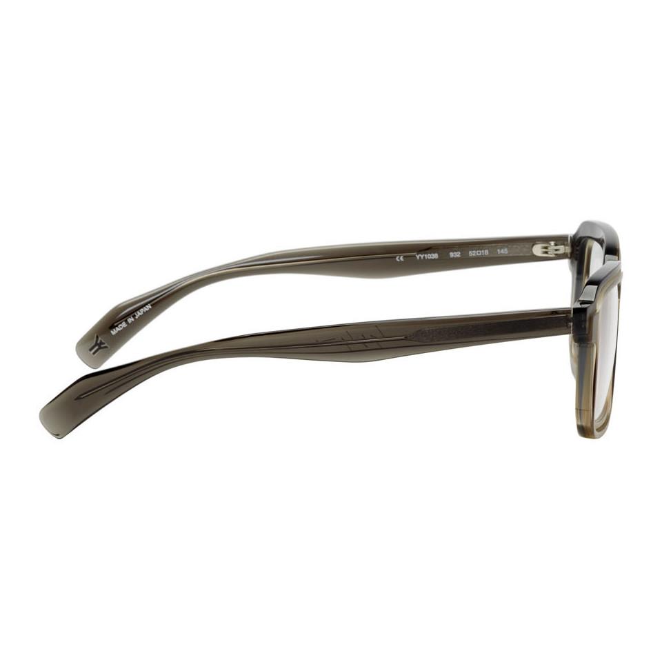 Yohji Yamamoto Grey Yy1038 Framed Glasses in Grey for Men - Lyst