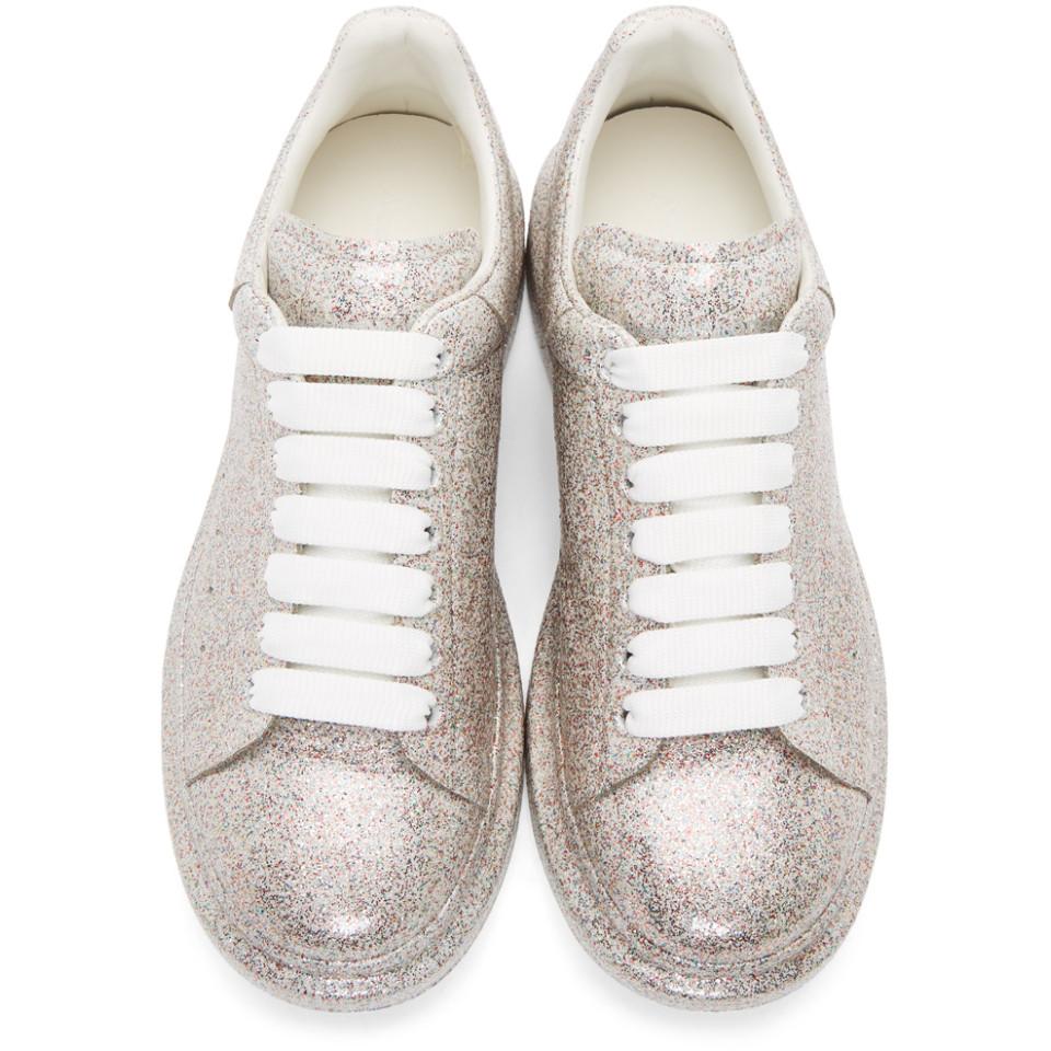 alexander mcqueen multicolor glitter