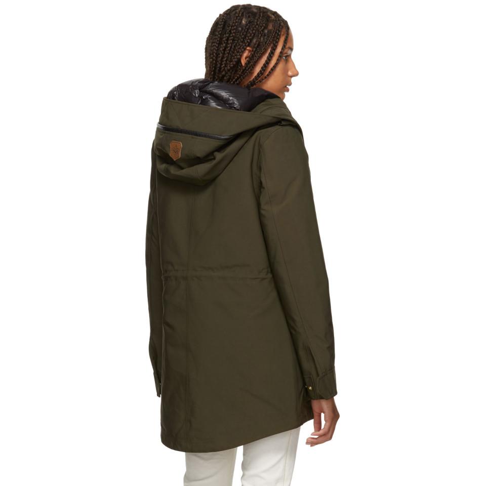 Mackage Synthetic Green Alaia Powder Touch Down Coat - Lyst