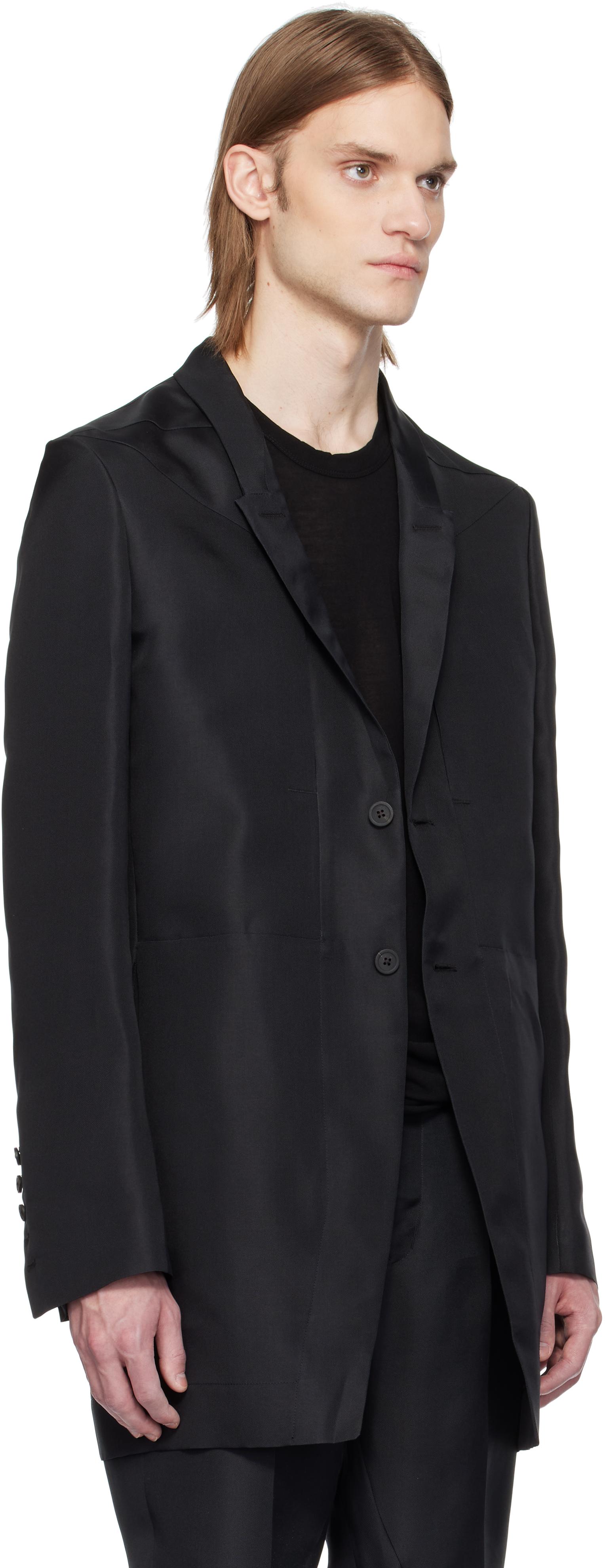 【関税込み】Rick Owens ブラック ウール ソフト ブレザー Rick Owens / soft soft blazer -WCF – six