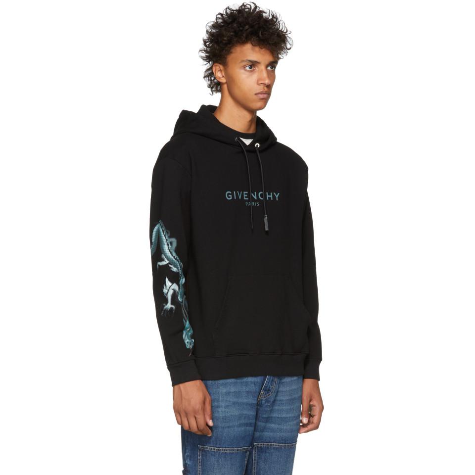 givenchy black dragon hoodie
