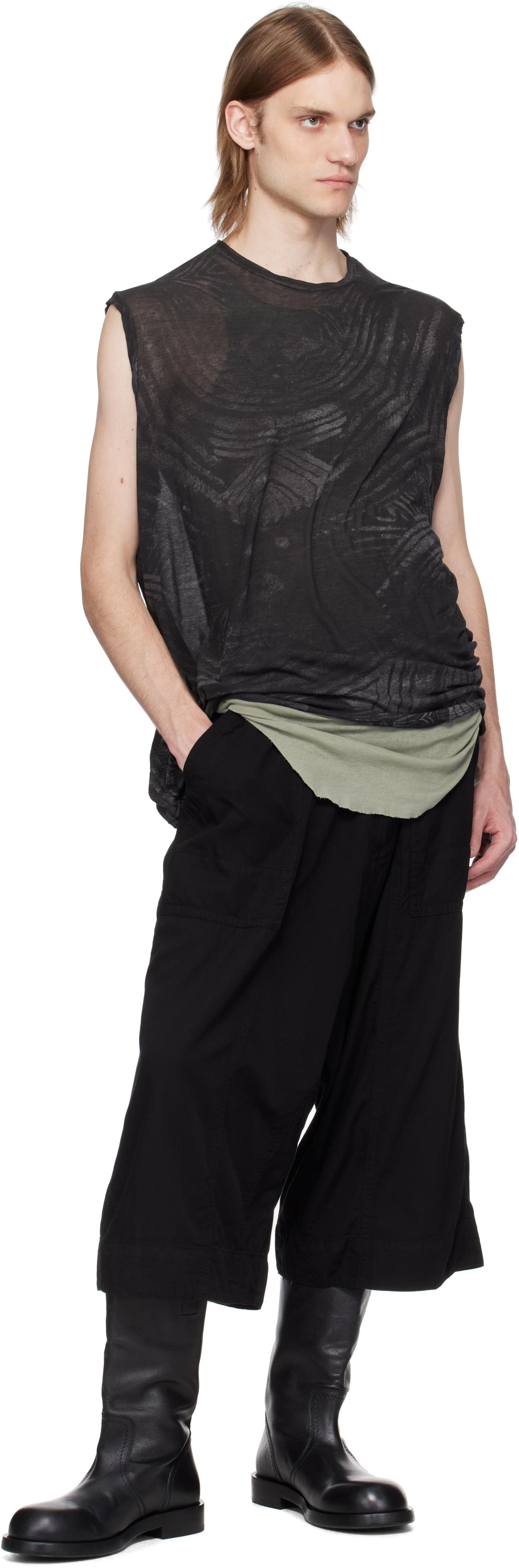 名作　JULIUS DAMAGE TANKTOP JULIUS Drape Tank Top （Off White） -FASCINATE