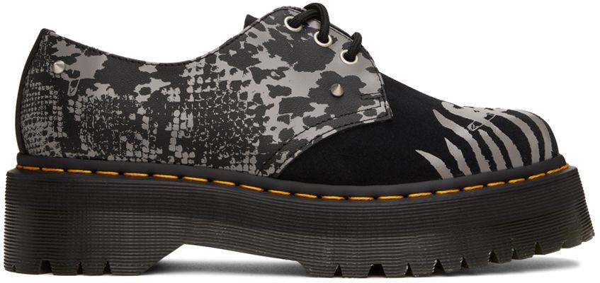 Dr. Martens Black 1461 Animal Clash Derbys for Men | Lyst