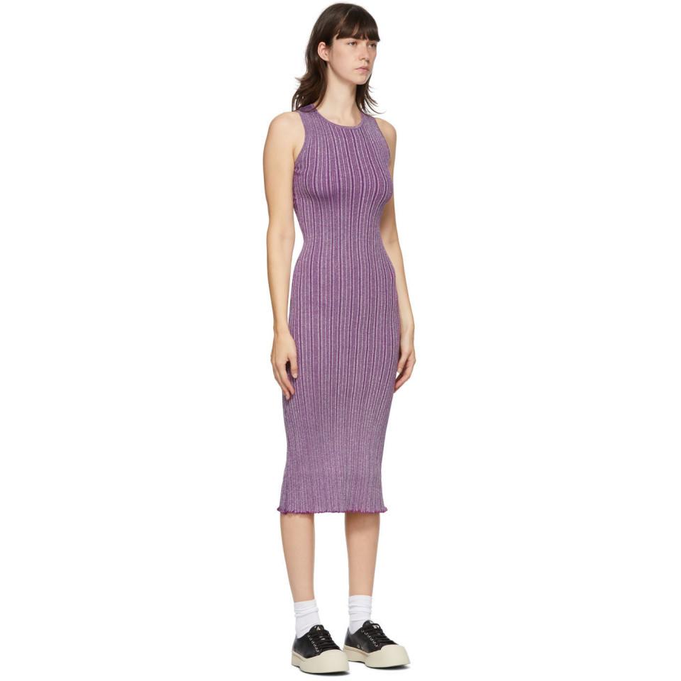 purple tank dress
