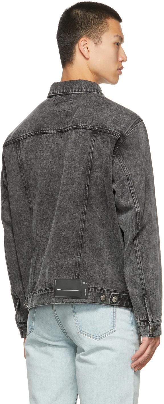 black denim jacket faded