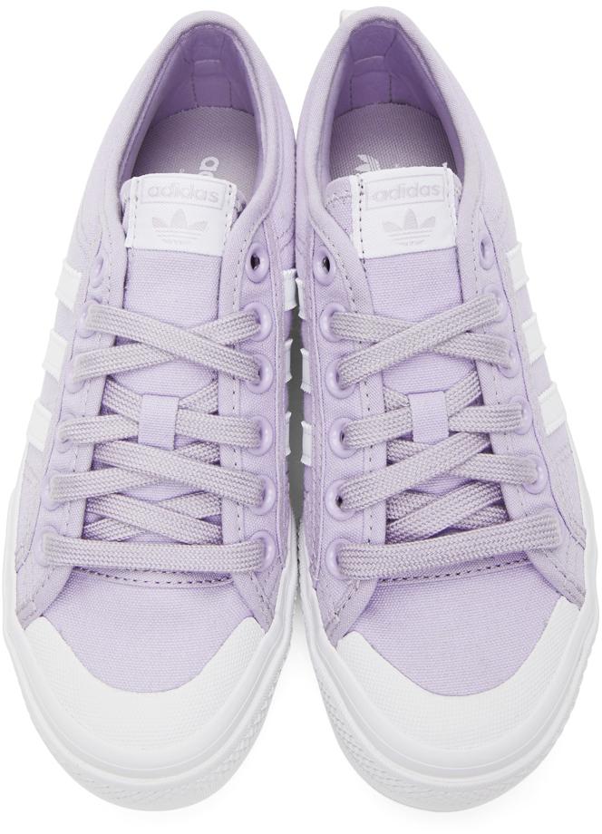 adidas Originals Canvas Purple Nizza Platform Sneakers | Lyst