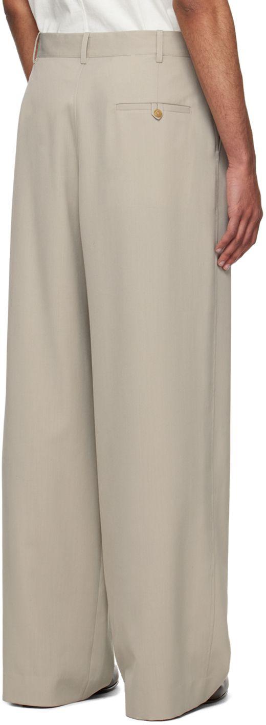 THE ROW Berto Wide-Leg Pleated Cashmere-Blend Trousers for Men