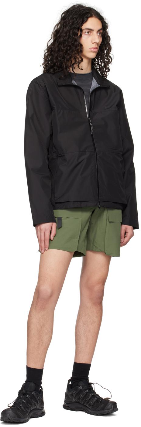 HELMUT LANG ブラック エクスパンション パネルショートパンツ