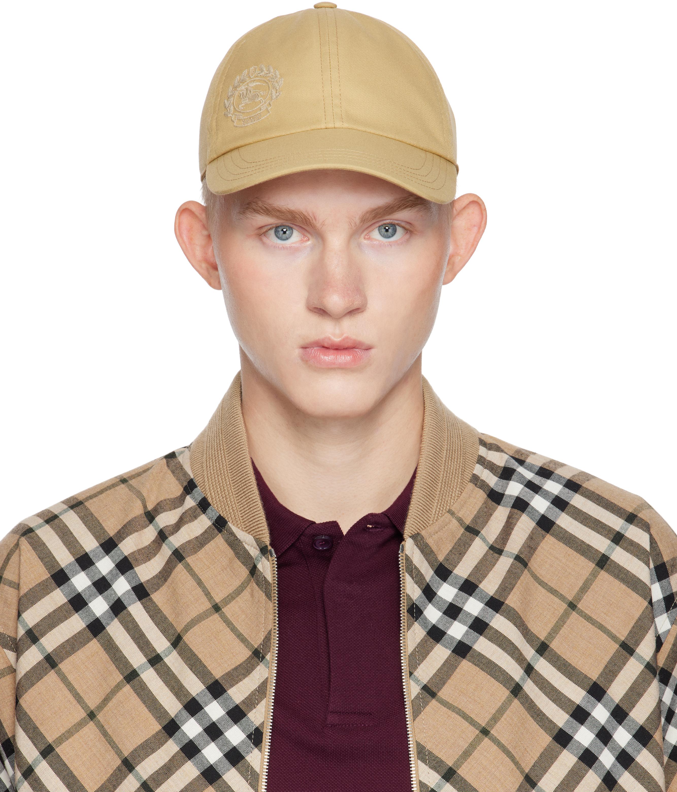 Burberry メンズ ベージュ Ekd コットンブレンド ベースボールキャップ 