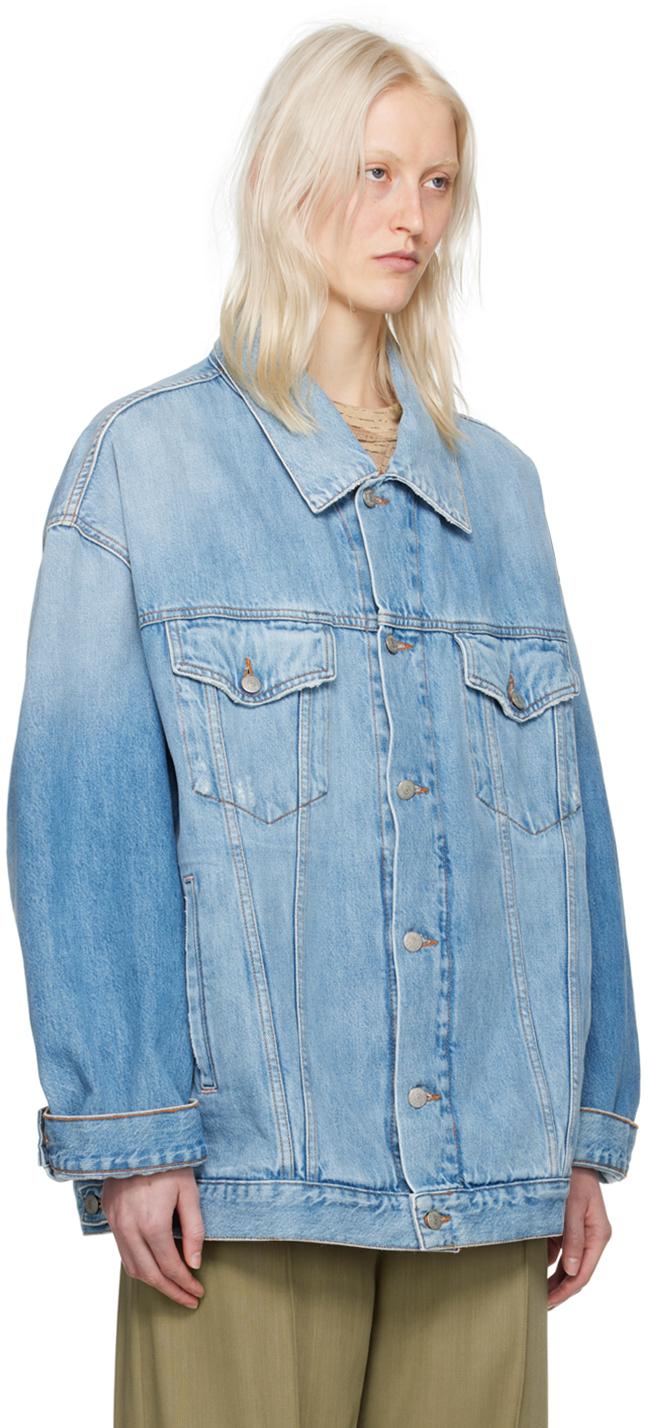 Acne Studios レディース ブルー オーバーサイズ デニム Acne Studios レディース ブルー オーバーサイズ デニム