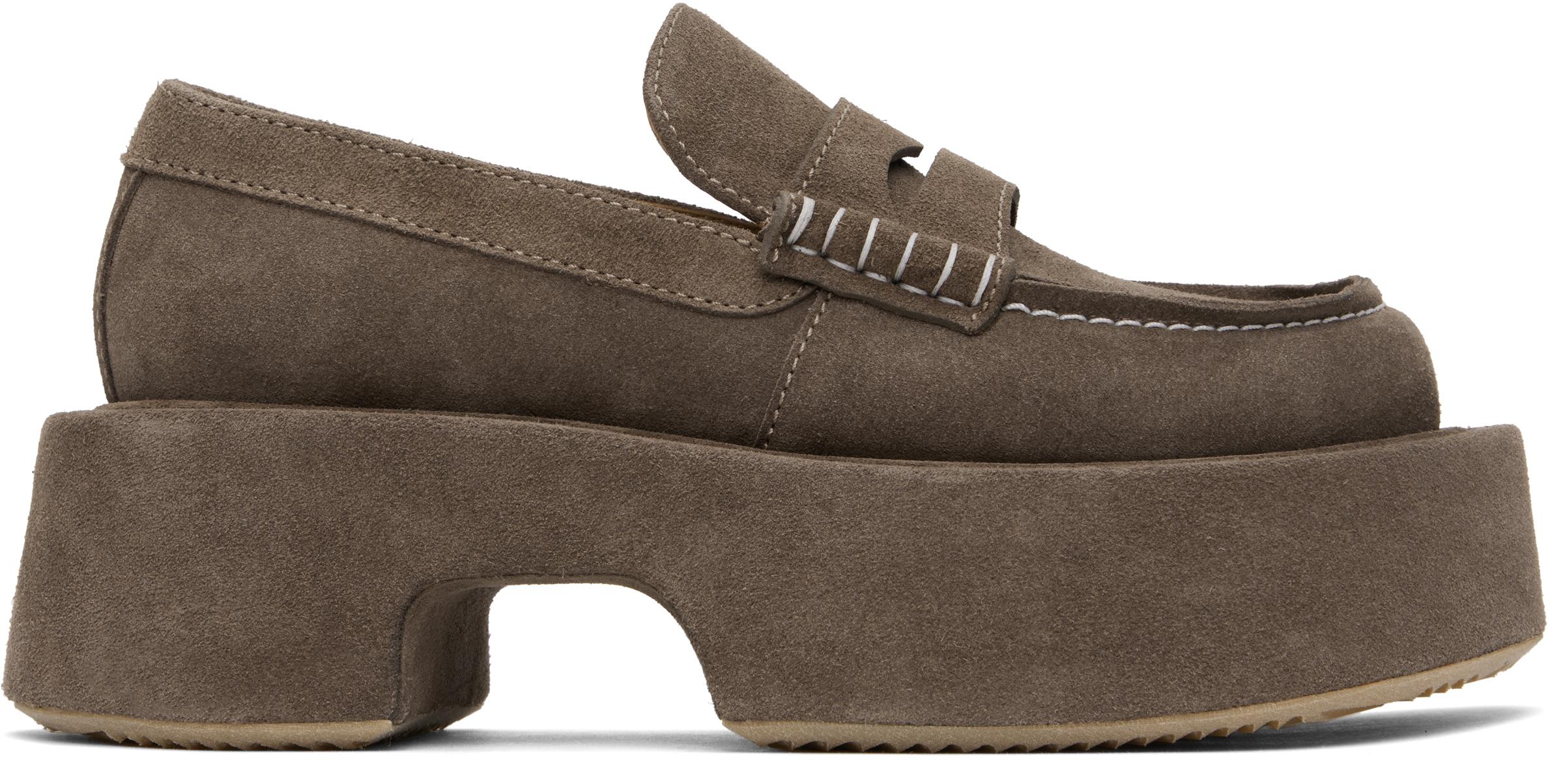 【JW ANDERSON】スエード プラットフォーム ペニーローファー J W ANDERSON(ジェイダブリュ アンダーソン) ローファー