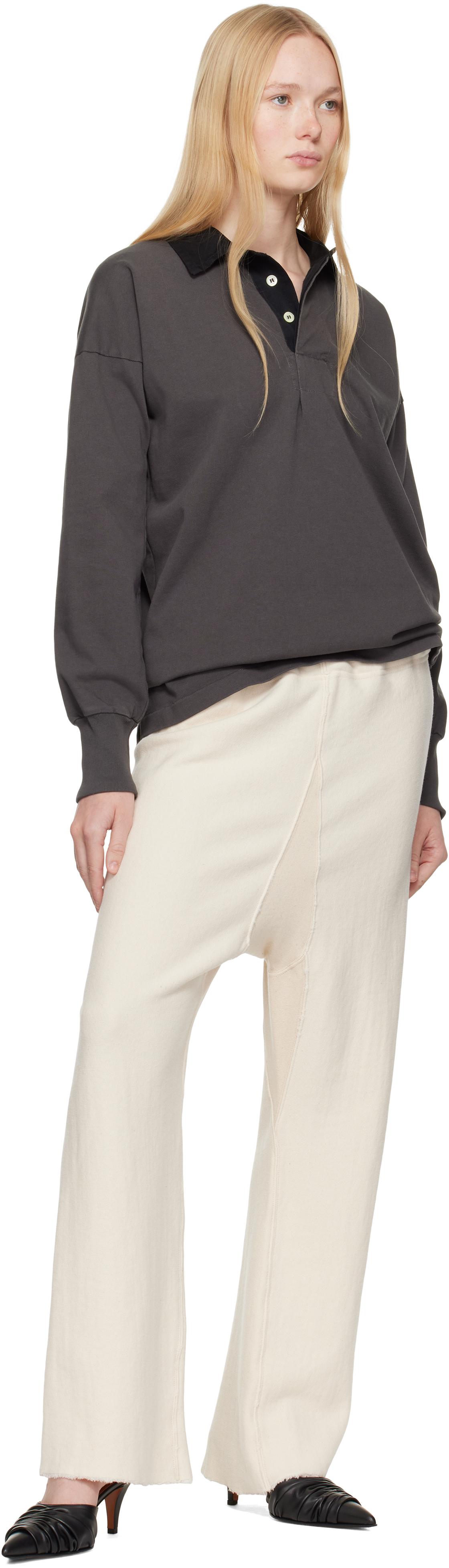 Maison Margiela ベージュ Jersey ラウンジパンツ ブラック | Lyst
