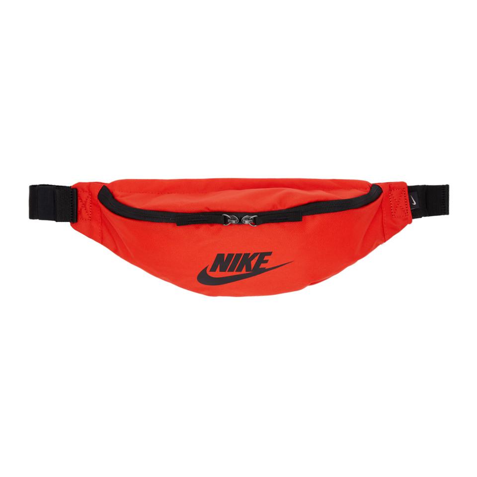 Nike Red Heritage Fanny Pack | Lyst