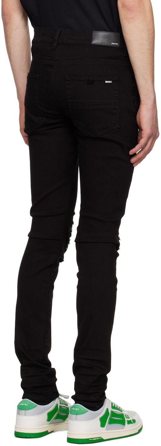 Amiri black best sale crystal jeans