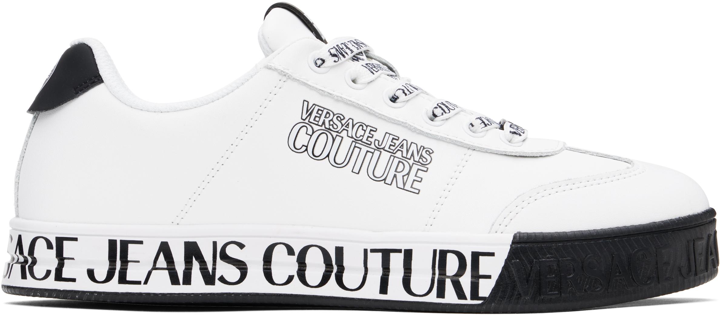Versace Jeans Couture メンズ ブラック ホワイト Logo Court 88 