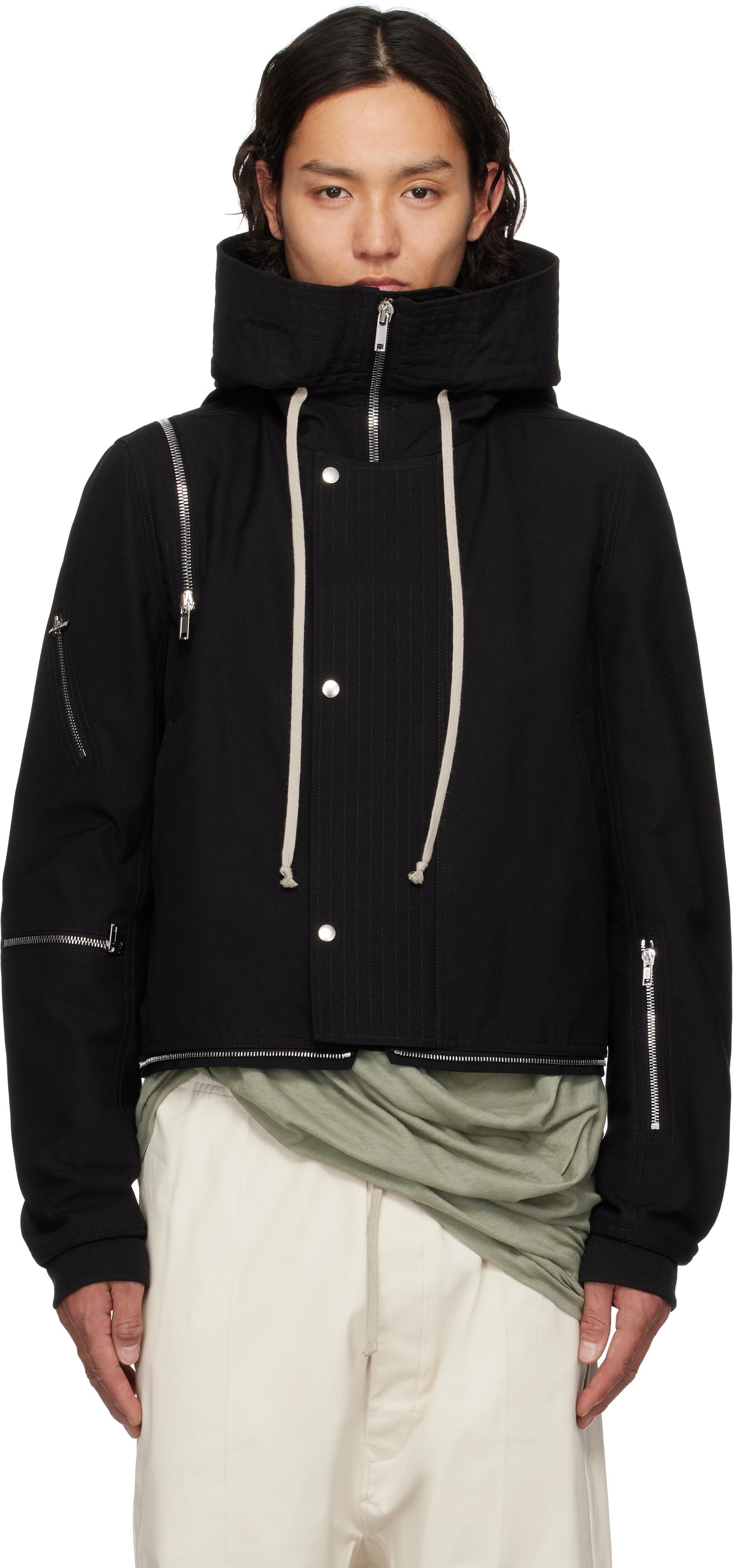Rick Owens Hollywood Cropped Headon Parka in Black for Men | Lyst UK