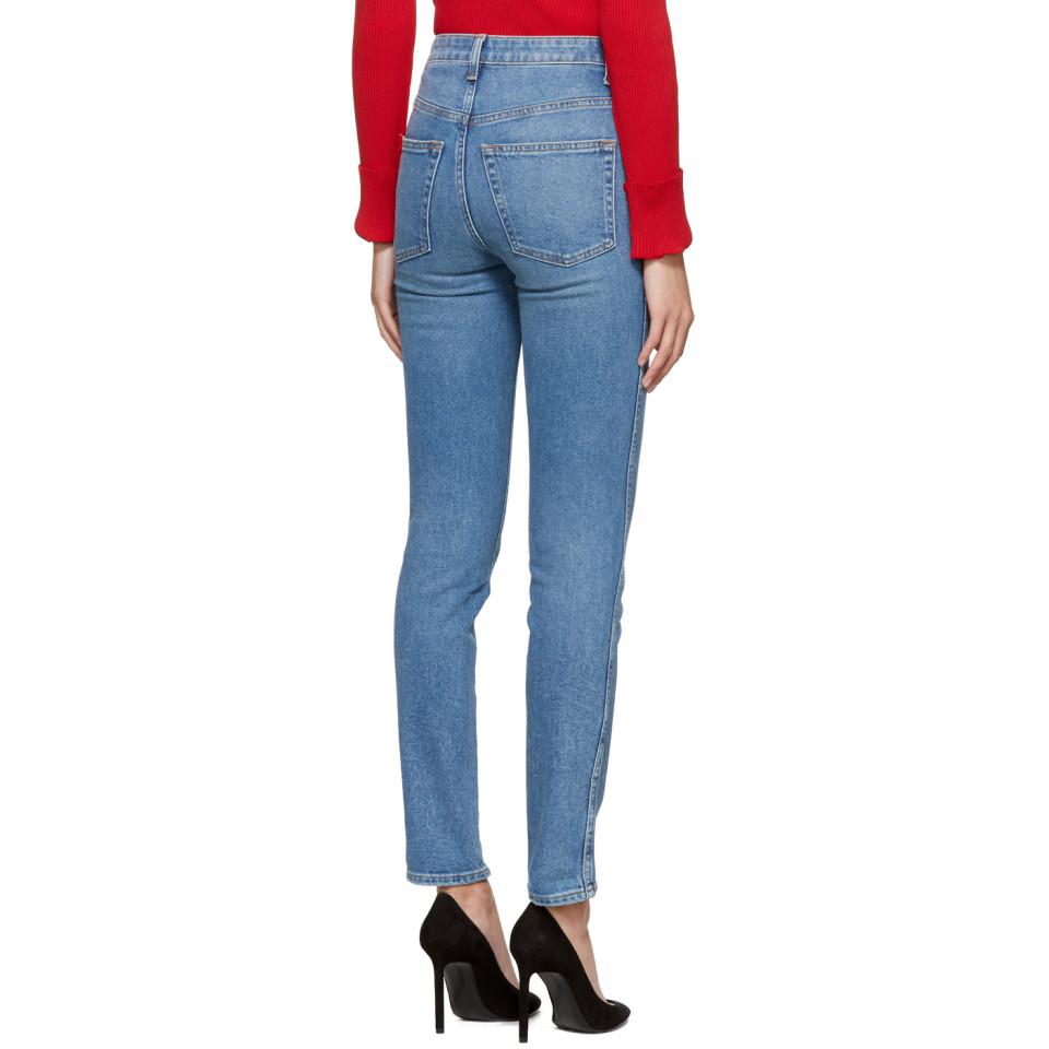 khaite vanessa high rise straight jean