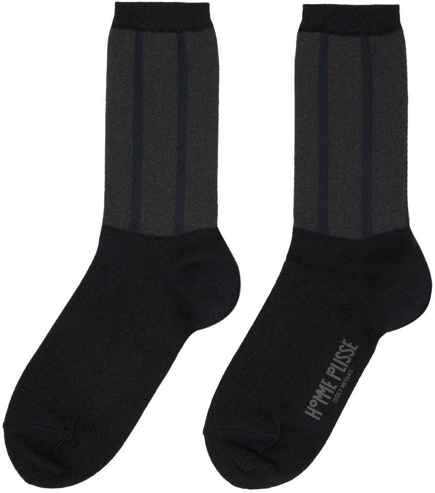Homme Plissé Issey Miyake Black Washi Socks for Men | Lyst