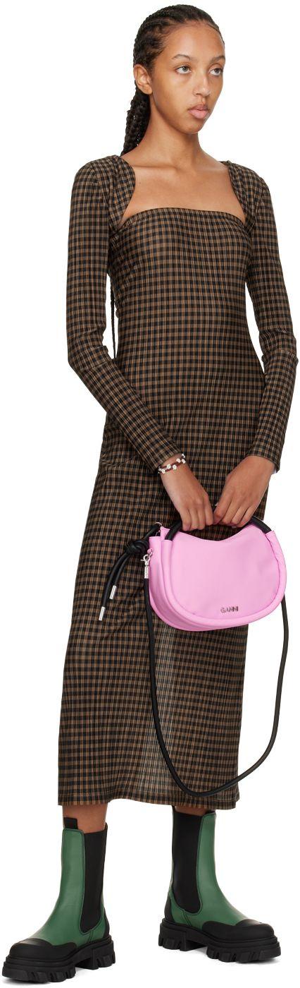 Ganni Mini Knot Bag in Pink | Lyst