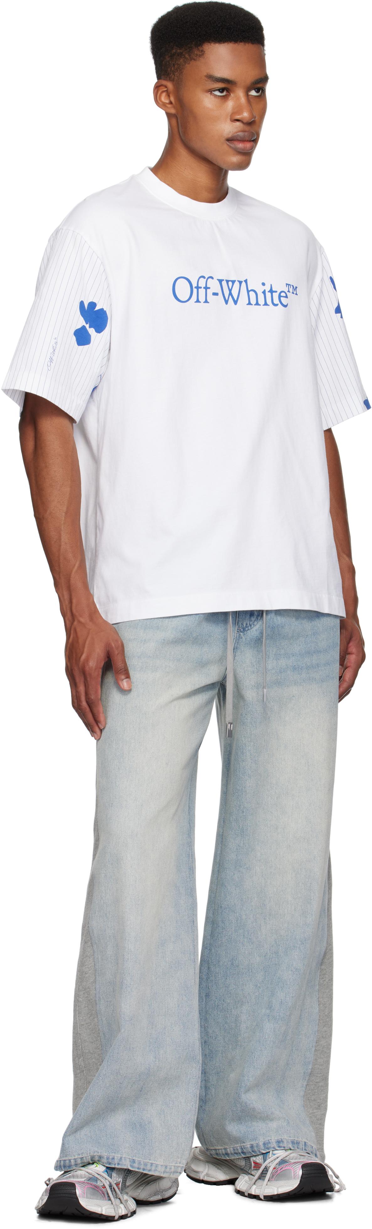 Off-White ホワイト Big Bookish Skate Tシャツ Off-White Big Bookish Skate Cotton T-shirt | White | FARFETCH JO