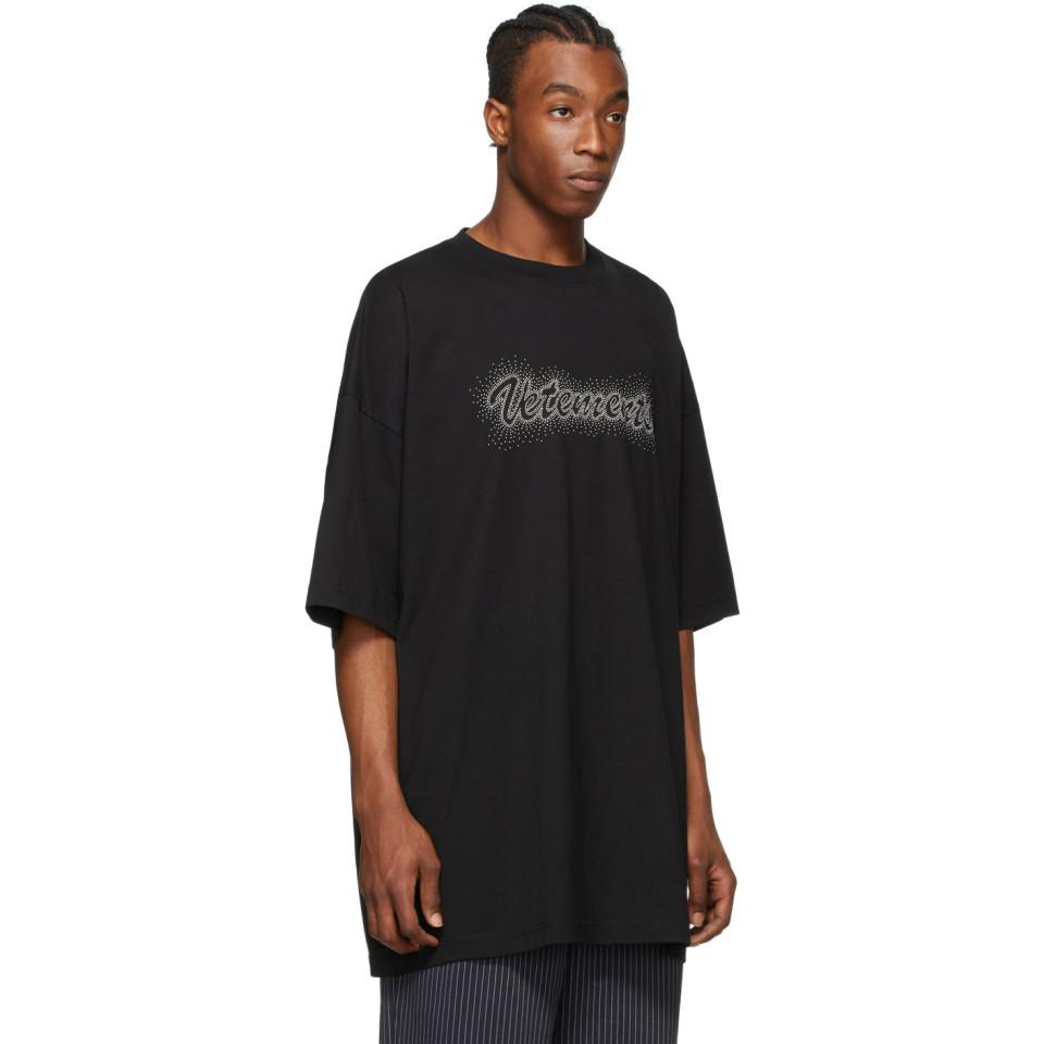 Vetements Black Bling Bling T-shirt for Men | Lyst