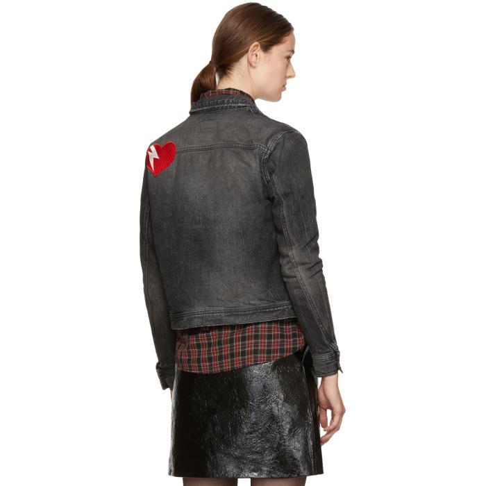 lightning bolt denim jacket