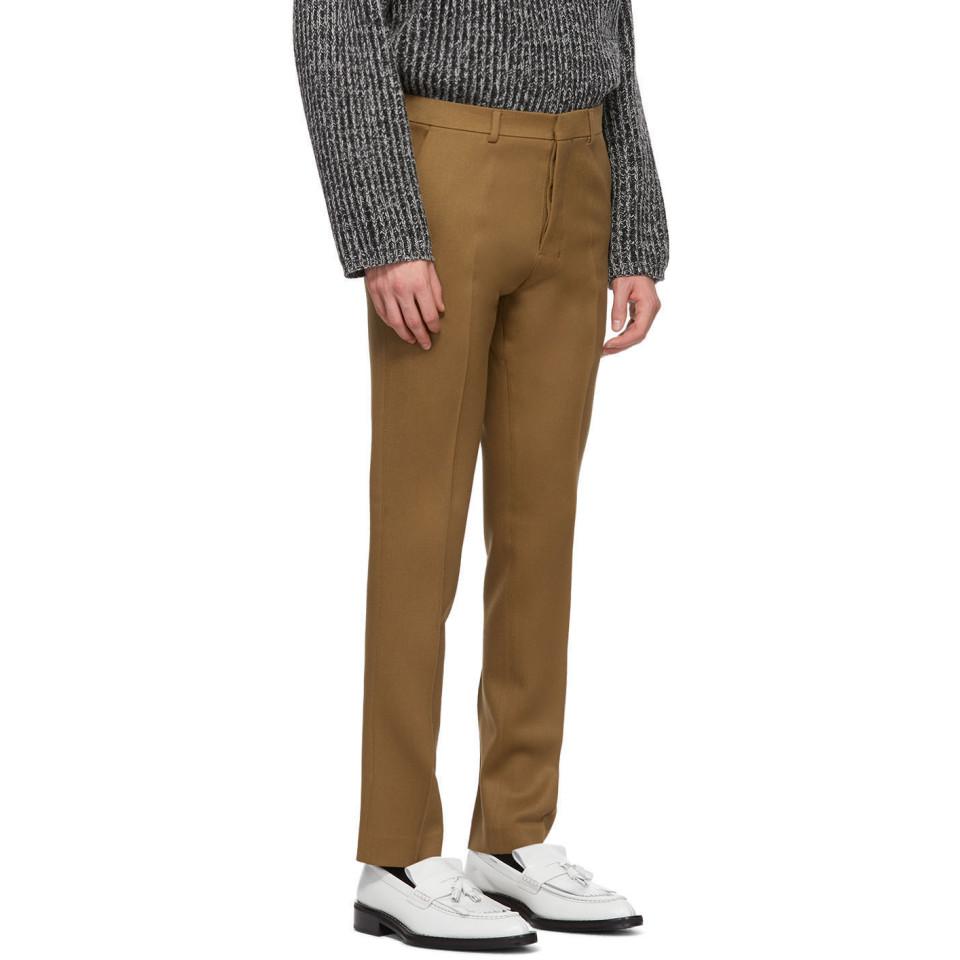 tan cigarette pants