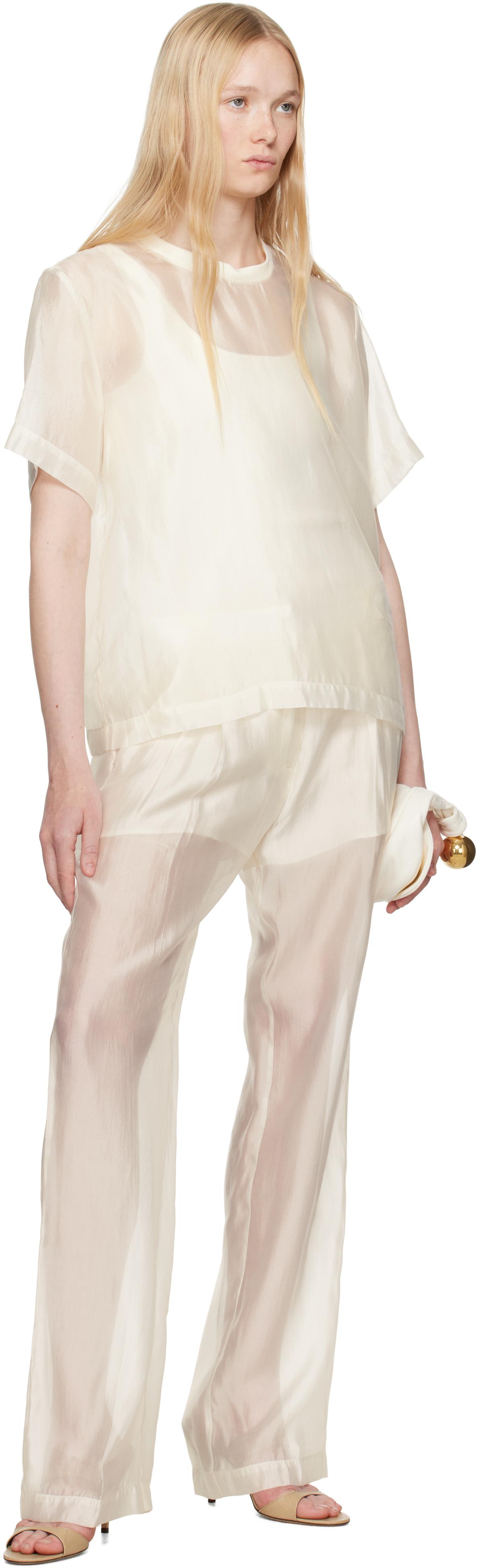 【関税込み】The Garment オフホワイト Gilian トラウザーズ The Garmentのオフホワイト Gilian トラウザーズがセール中
