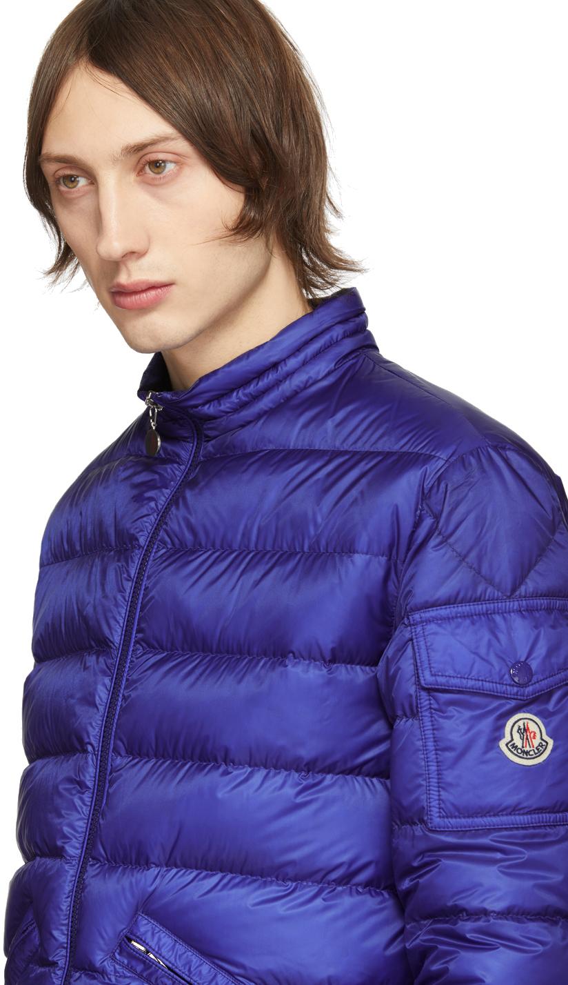 Moncler Blue Down Agay Jacket for Men | Lyst Canada