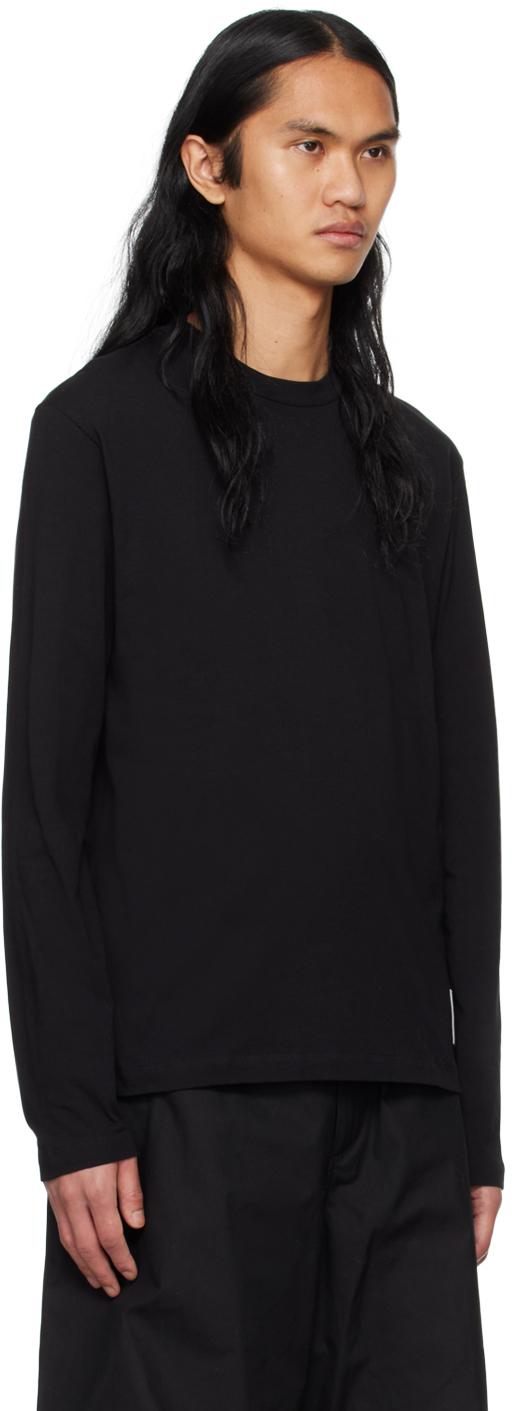 Jil Sander メンズ ブラック 長袖tシャツ 3枚セット Tシャツ