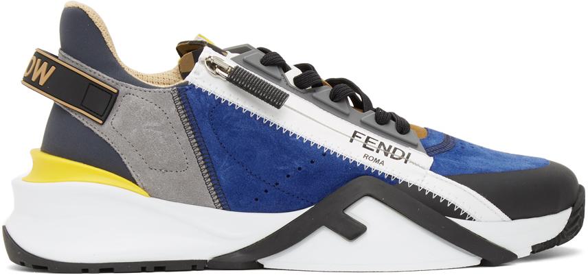 fendi flow suede sneaker