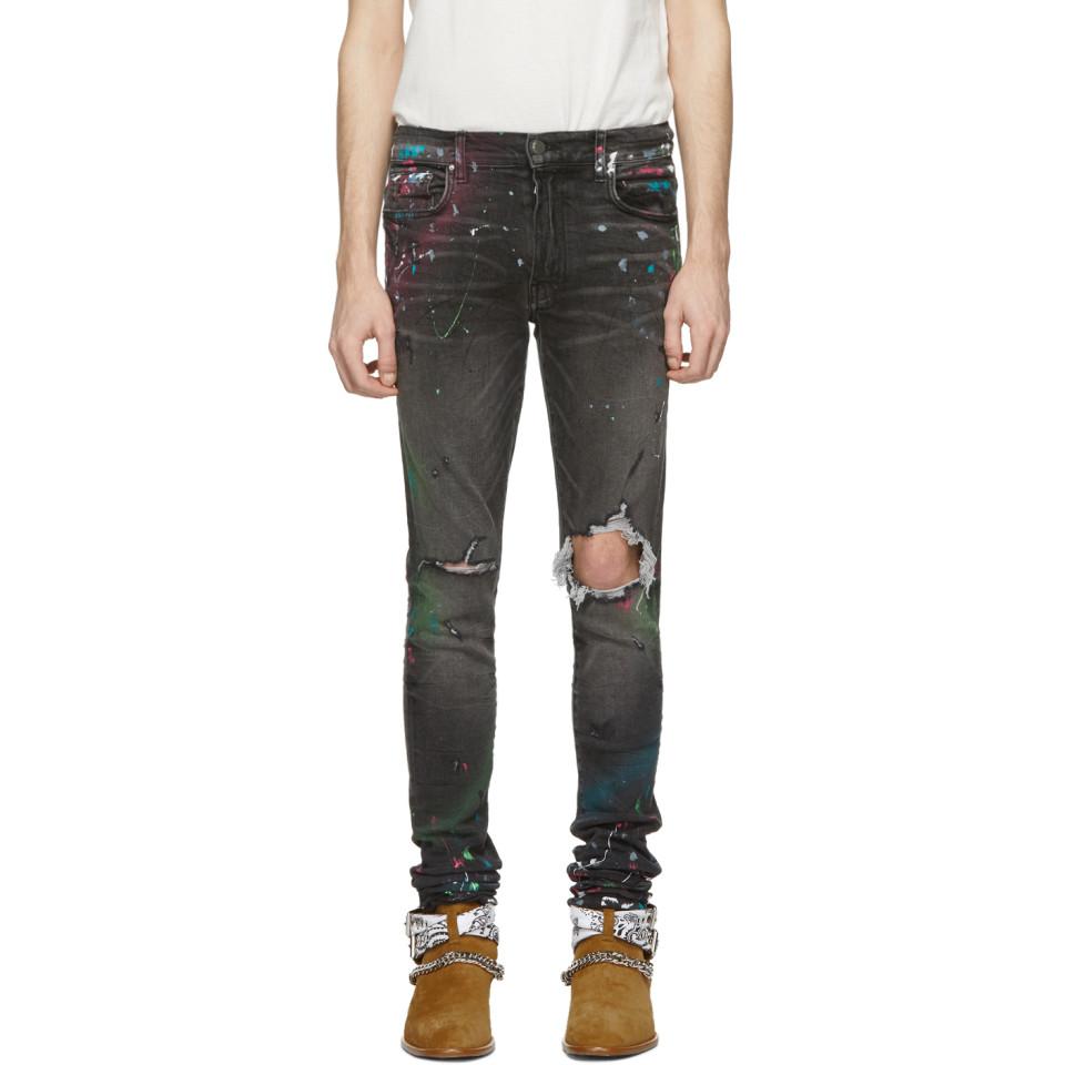 Amiri graffiti jeans Clearance