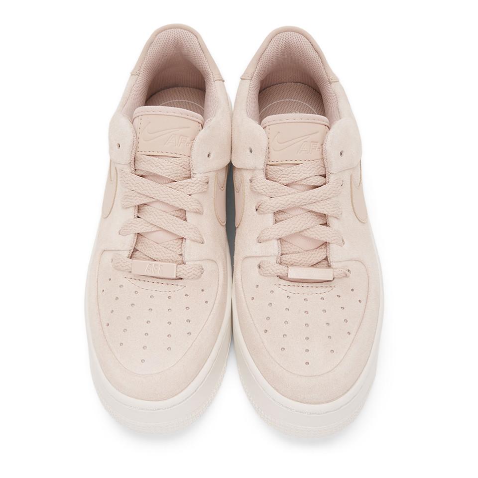 Nike Leather Air Force 1 Pixel Shoe in Beige (Natural) - Save 37% | Lyst