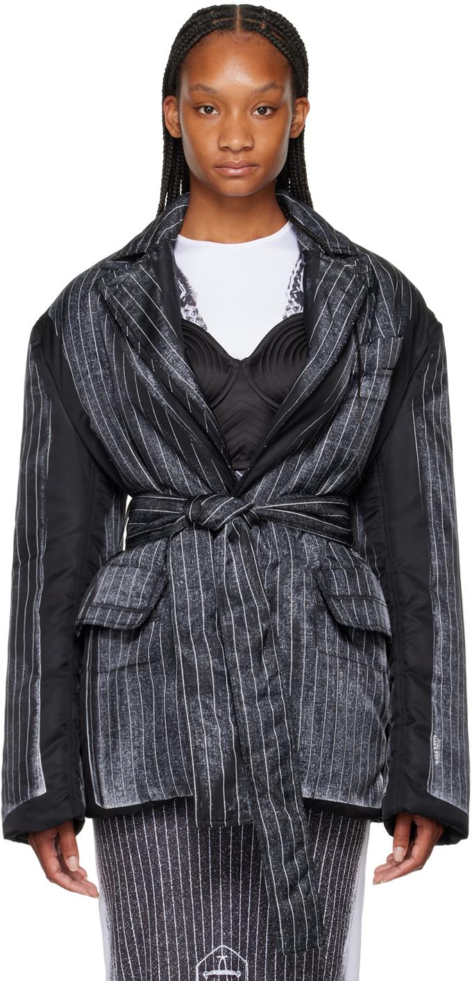 Jean Paul Gaultier レディース ブラック 中綿 テーラード