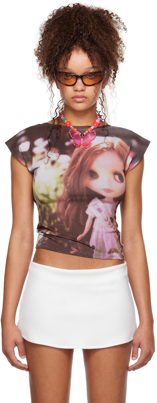 I'M SORRY Blythe Doll Print バッグ I'm Sorry by Petra Collins SSENSE Exclusive Pink JennyFax