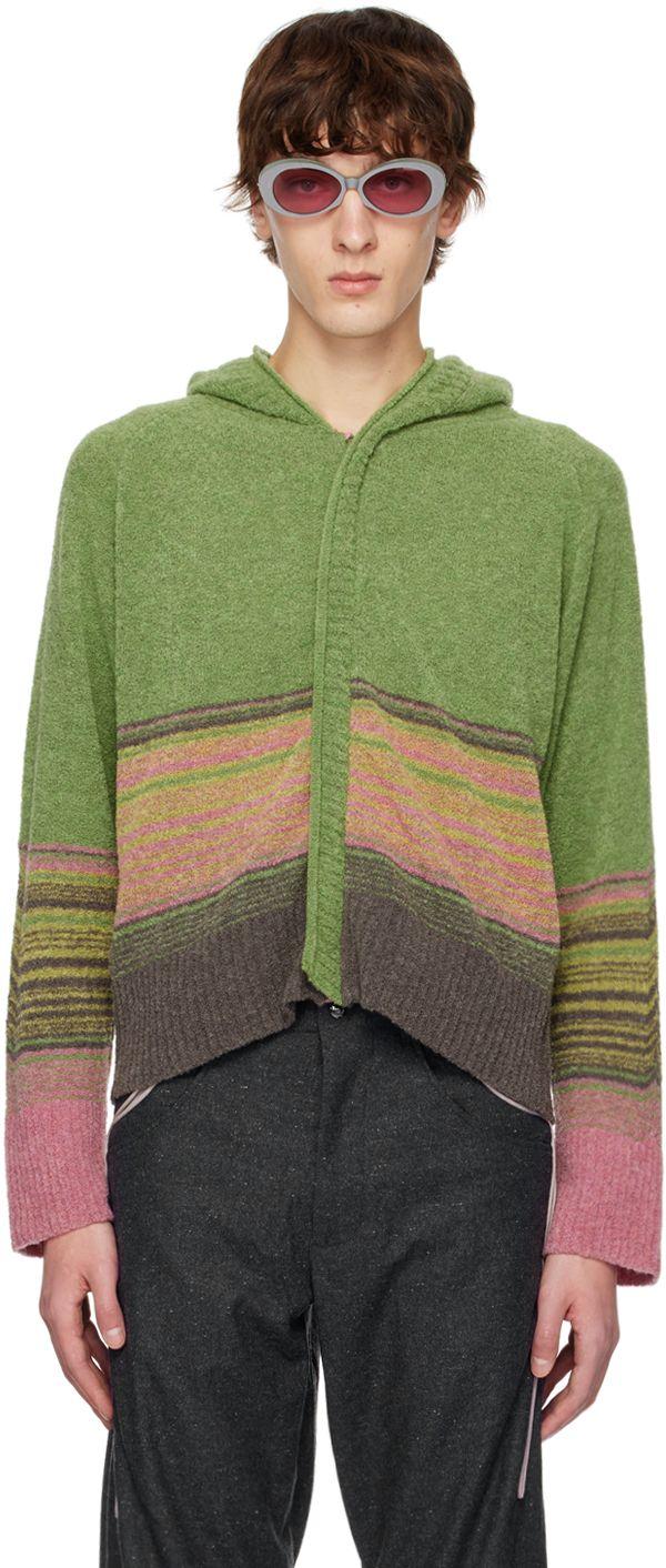 Kiko Kostadinov Green & Pink Ketra Hoodie for Men | Lyst