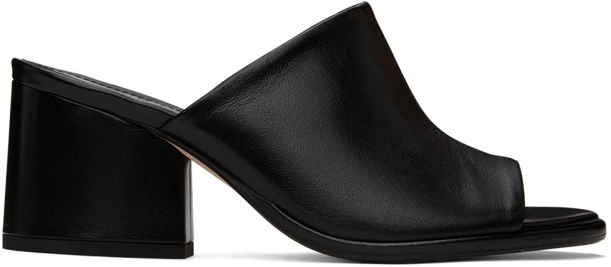 【関税込み】Aeyde ブラック Eanna ナッパレザー ヒールサンダル Eanna ナッパレザー サンダル レディース | AEYDE | 24S