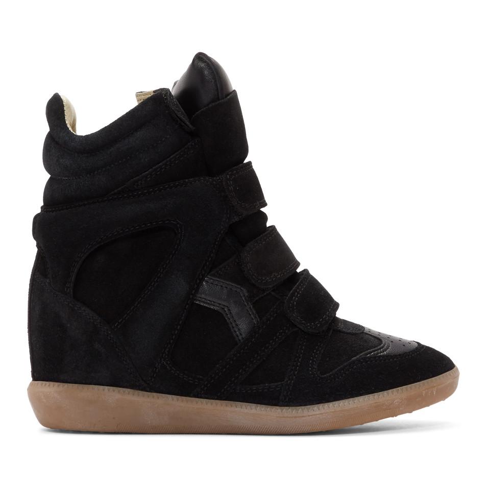 Lappe Statistisk Sanctuary Isabel Marant Leather Black Bekett Sneakers - Lyst