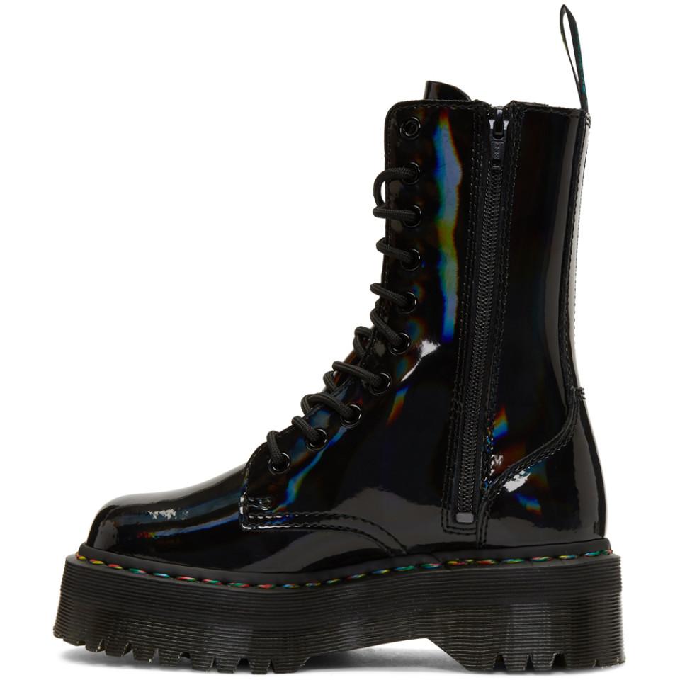 jadon hi en cuir verni rainbow