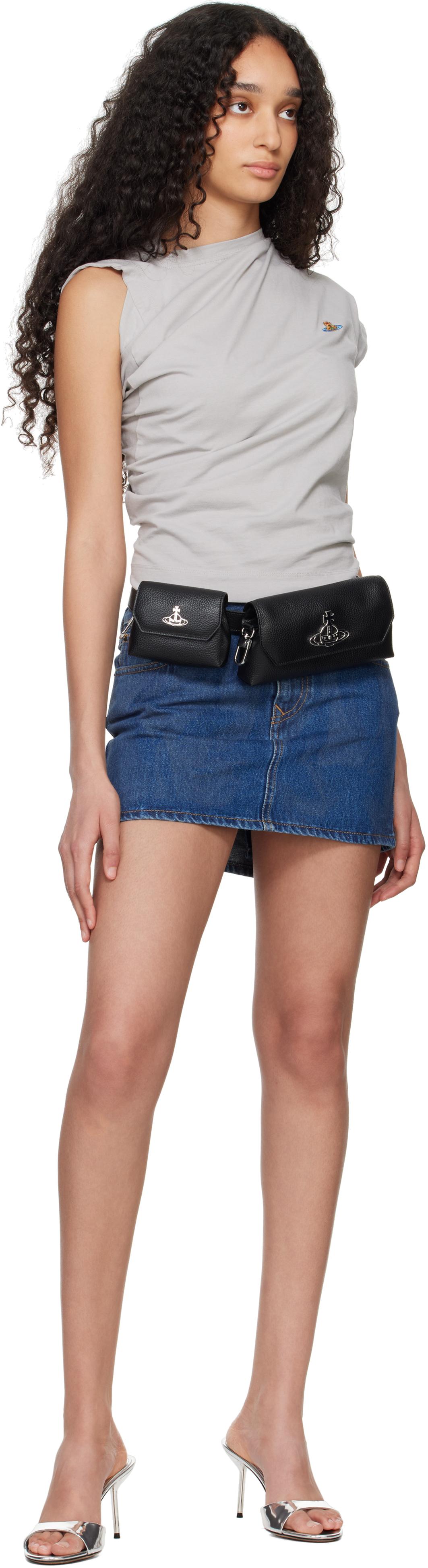 【Vivienne Westwood】ブラック マルチポーチ ベルト Vivienne Westwood】ブラック マルチポーチ ベルト (Vivienne