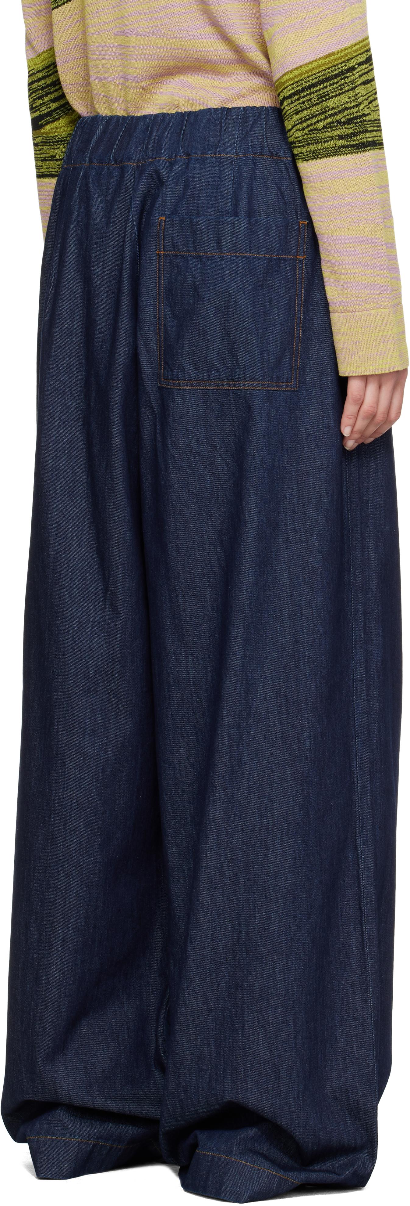 Dries Van Noten★ワイドジーンズ 5ポケット レザー ロゴ パッチ レディース Dries Van Noten ワイドジーンズ | オンラインセール