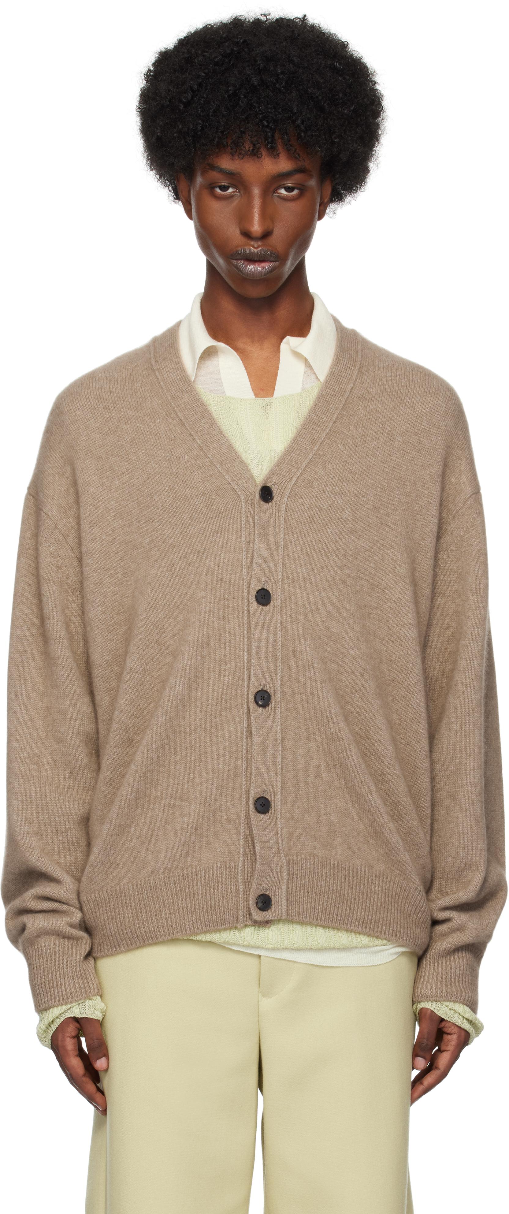 AURALEE Baby Cashmere Knit Cardigan for Men | Lyst UK